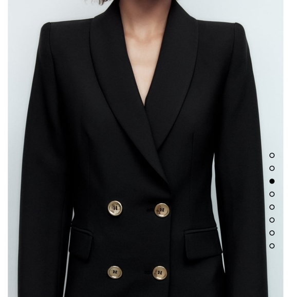 Zara double breasted long blazer - Picture 2 of 5